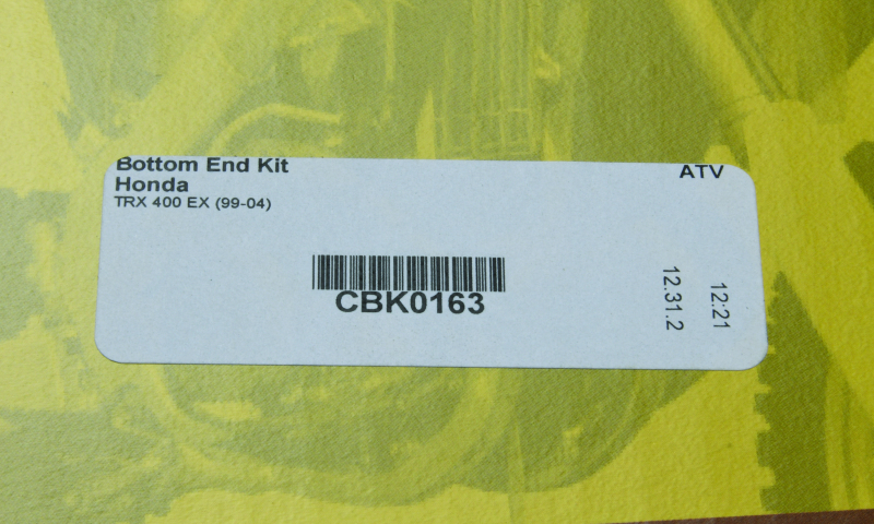 Honda TRX 400 EX Bottom End Kit - Hot Rods - Crankshaft + Bearing and Seal Kit - `99-`04